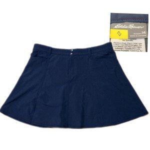 Eddie Bauer Travex Skirt Skort Navy Blue Skort Stretch Hiking Active Womens 14